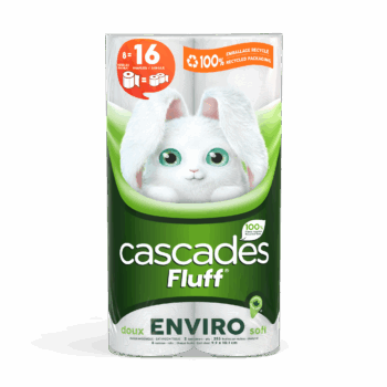 cascades fluff enviro 8 rolls bathroom tissue