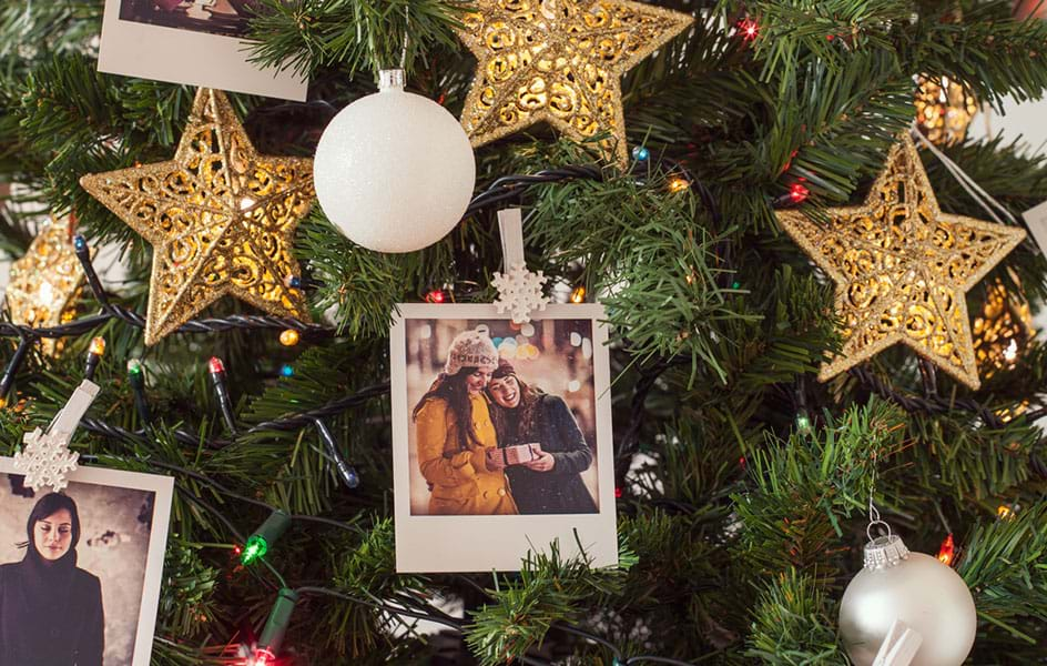 Décoration de Noël à faire soi-même : Ornement pour sapin polaroïd