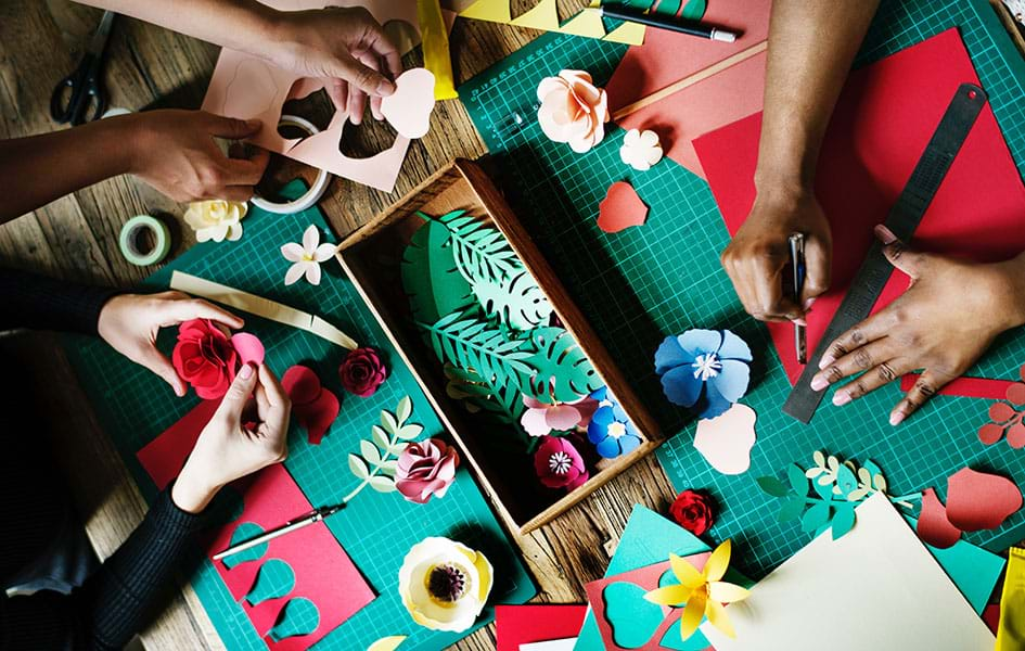 DIY decoration paper towel origami