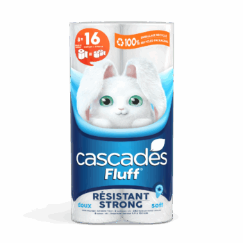 cascades fluff strong 8 rolls bathroom tissue