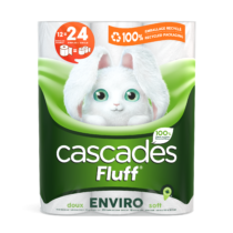 papier hygiénique cascades fluff enviro 12 rouleaux