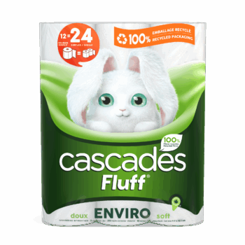 cascades fluff enviro 12 rolls bathroom tissue