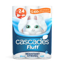 papier hygiénique cascades fluff résistant 12 rouleaux