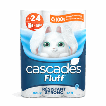 cascades fluff strong 12 rolls bathroom tissue
