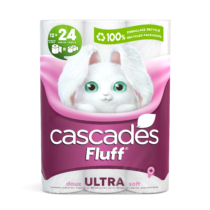 papier hygiénique cascades fluff ultra 12 rouleaux