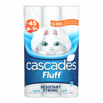 cascades fluff strong 15 rolls bathroom tissue