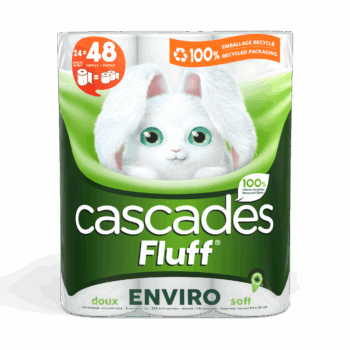 cascades fluff enviro 24 rolls bathroom tissue