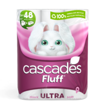 papier hygiénique cascades fluff ultra 24 rouleaux