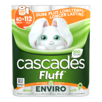 cascades fluff enviro 40 rolls bathroom tissue