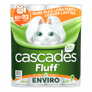 cascades fluff enviro 40 rolls bathroom tissue