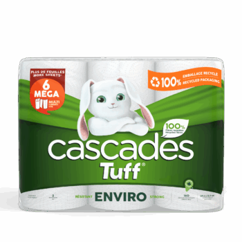 cascades tuff enviro 6 mega rolls paper towel