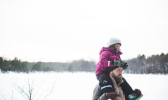 A father and daughter who chose Quebec for their winter vacation