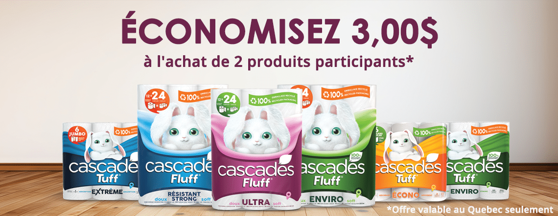 Cascades Fluff & Tuff® coupon - Cascades Fluff & Tuff